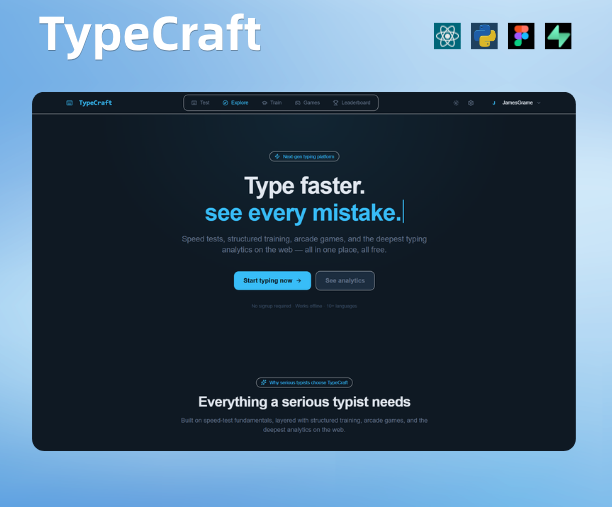 TypeCraft typing platform